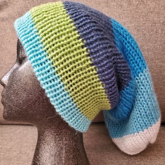 Child Reversible Handmade Unisex Beanie - Picture 2 of 4